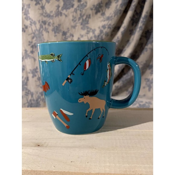 Rare Little Blue House by Hatley Camping Ceramic Mug - Picture 1 of 10